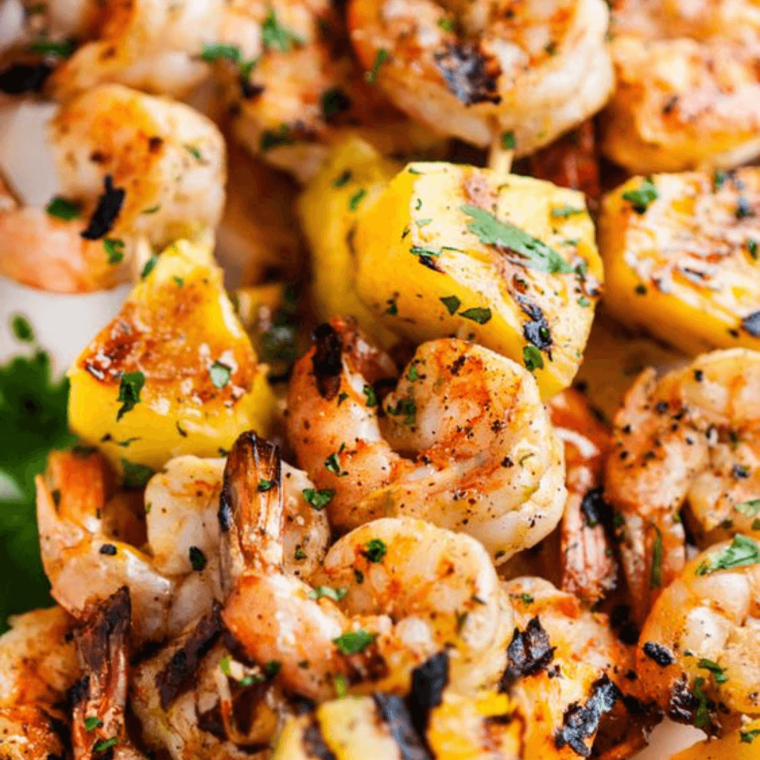 Grilled Shrimp and Pineapple Skewers - fourfathersfoodco